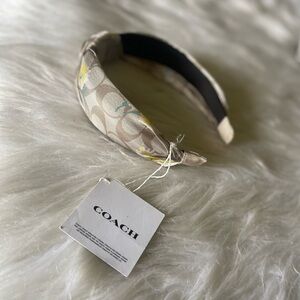 Coach Daisy Signature Silk Headband